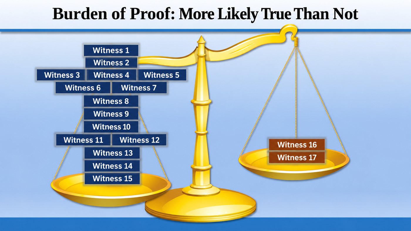 Burden of Proof - Witness Scale
