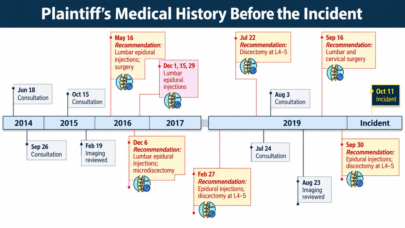 Medical History Timeline