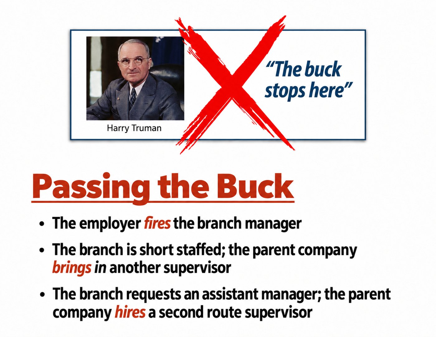 Passing the Buck